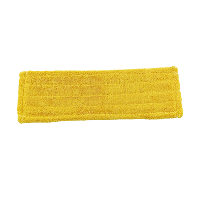 트위스트 파일 금속 버클은 평평한 자루걸레 리필 패드 18 인치당 노랑색을 잘라냅니다