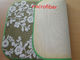 인쇄한 꽃 Microfiber 매트 40*60 지면 목욕탕 기억 거품 매트 양탄자를 녹색이 되십시오